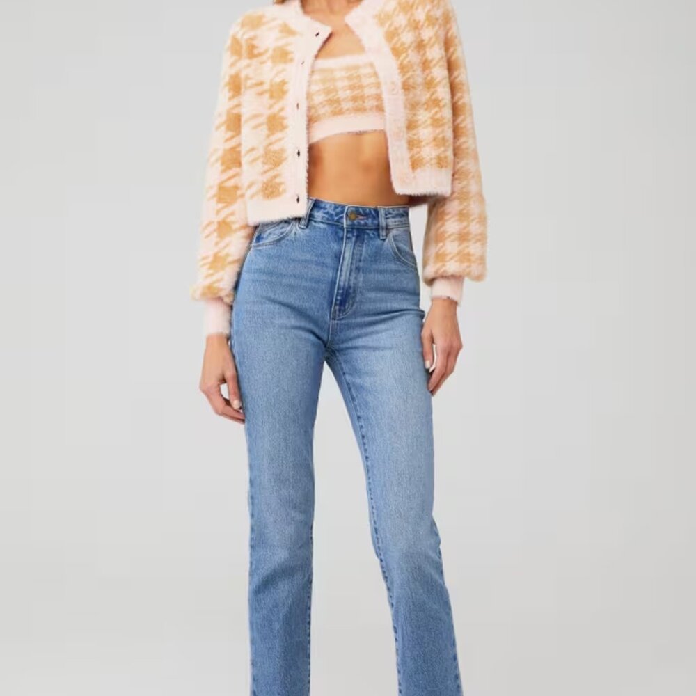 For Love & Lemons Faux Mohair Cher Cardigan like new - Picture 4 of 8